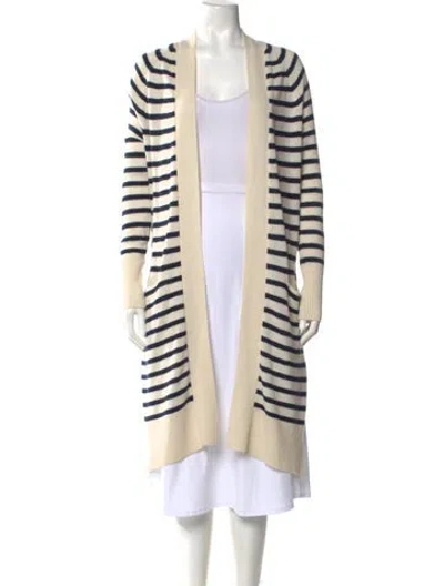 Pre-owned Autumn Cashmere Cashmere Striped Sweater In Neutral