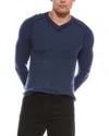 Autumn Cashmere Cashmere Thermal Crewneck Sweater In Blue