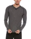 Autumn Cashmere Cashmere Thermal Crewneck Sweater In Gray