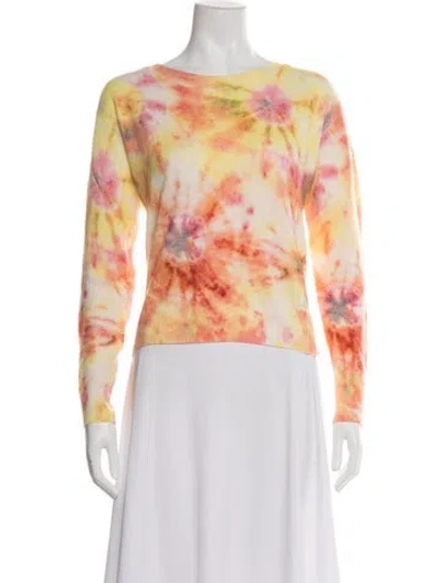 Pre-owned Autumn Cashmere Cashmere Tie-dye Print Sweater In Multi
