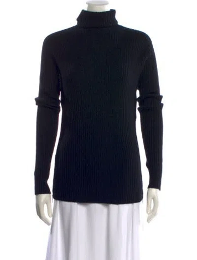 Pre-owned Autumn Cashmere Cashmere Turtleneck Sweater In Black