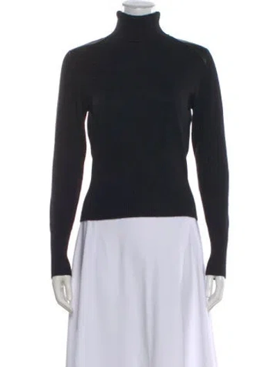 Pre-owned Autumn Cashmere Cashmere Turtleneck Sweater In Black