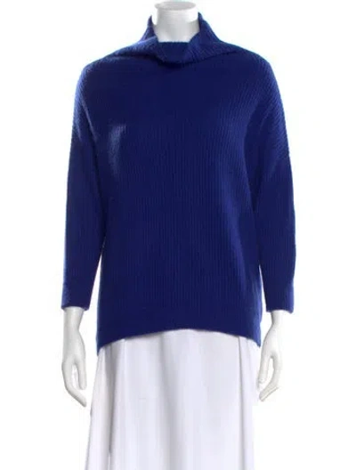 Pre-owned Autumn Cashmere Cashmere Turtleneck Sweater In Blue