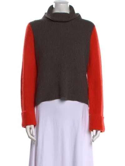 Pre-owned Autumn Cashmere Cashmere Turtleneck Sweater In Gray