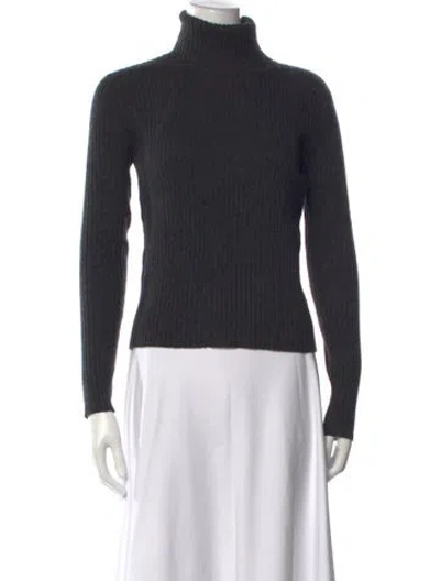 Pre-owned Autumn Cashmere Cashmere Turtleneck Sweater In Gray