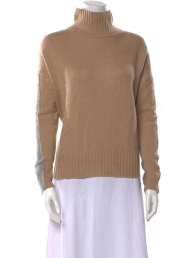 Pre-owned Autumn Cashmere Cashmere Turtleneck Sweater In Neutral