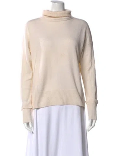 Pre-owned Autumn Cashmere Cashmere Turtleneck Sweater In Neutral