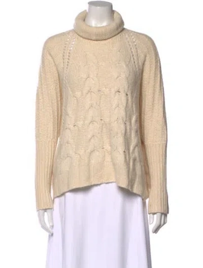 Pre-owned Autumn Cashmere Cashmere Turtleneck Sweater In Neutral