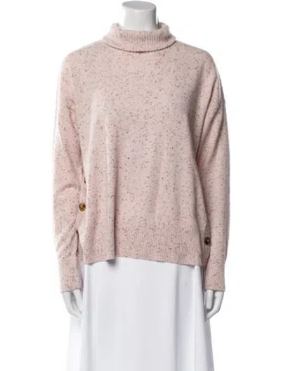 Pre-owned Autumn Cashmere Cashmere Turtleneck Sweater In Pink