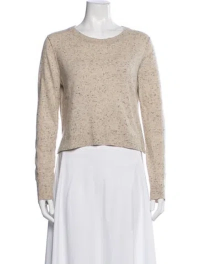 Pre-owned Autumn Cashmere Cashmere Tweed Pattern Sweater In Neutral