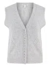 Autumn Cashmere Cashmere Vest In Gray