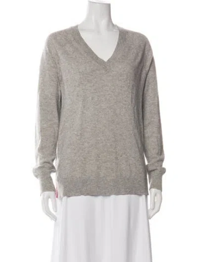 Pre-owned Autumn Cashmere Cashmere V-neck Sweater In Green