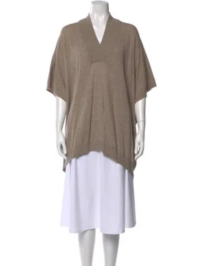 Pre-owned Autumn Cashmere Cashmere V-neck Sweater In Neutral