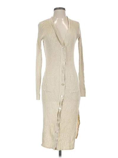 Pre-owned Autumn Cashmere Casual Dress In Ivory
