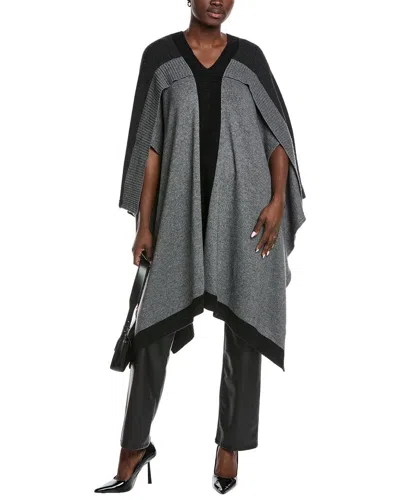 AUTUMN CASHMERE COLORBLOCKED CASHMERE & WOOL-BLEND PONCHO