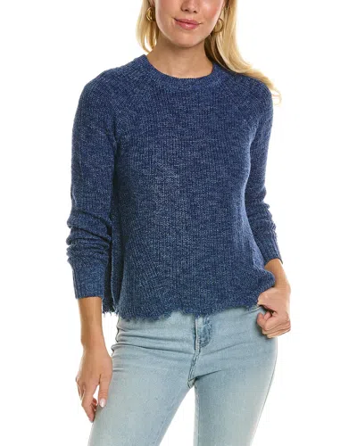 Autumn Cashmere Cotton By  Distressed Scallop Sweater