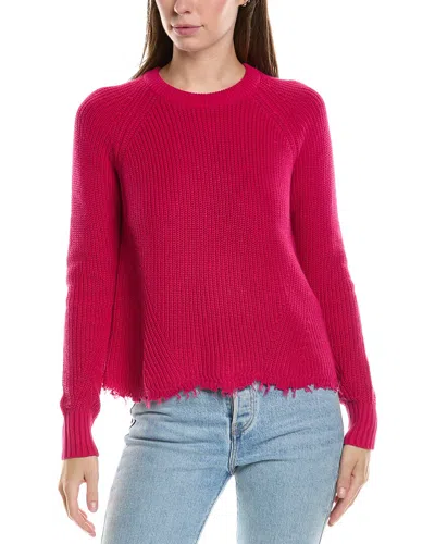 Autumn Cashmere Cotton By  Scalloped Sweater In Pink