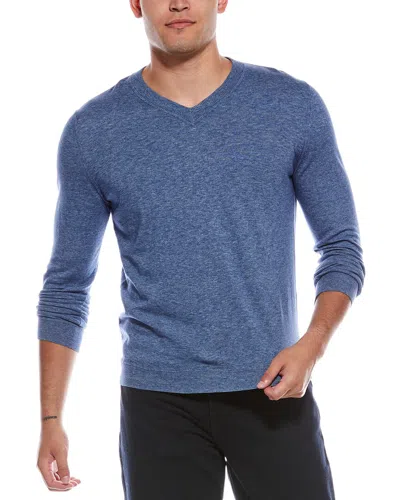 AUTUMN CASHMERE AUTUMN CASHMERE COVERSTITCH V-NECK SWEATER