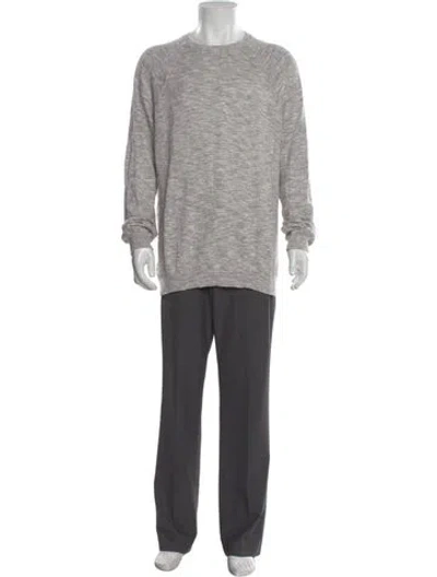 Pre-owned Autumn Cashmere Crew Neck Long Sleeve Pullover In Gray
