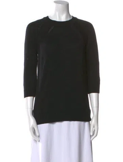 Pre-owned Autumn Cashmere Crew Neck Sweater In Black