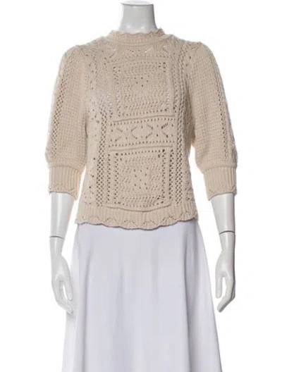 Pre-owned Autumn Cashmere Crew Neck Sweater In Neutral