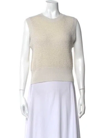 Pre-owned Autumn Cashmere Crew Neck Sweater W/ Tags In Neutral