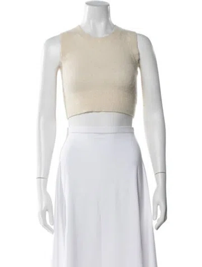 Pre-owned Autumn Cashmere Crew Neck Sweater In White