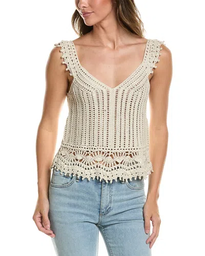 Autumn Cashmere Crochet Cami Top In Neutral