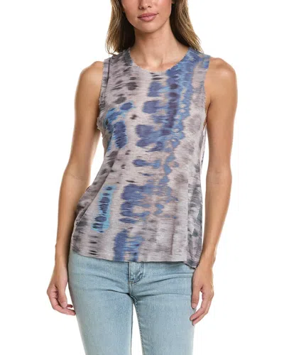 Autumn Cashmere Distressed Printed Top In Neutral