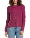Shop Autumn Cashmere Distressed Wool & Silk-blend Sweater In Purple