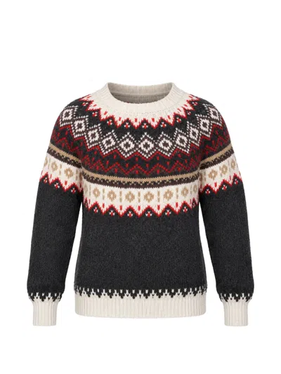 Autumn Cashmere Fair Isle Crew-neck Sweater In Multi