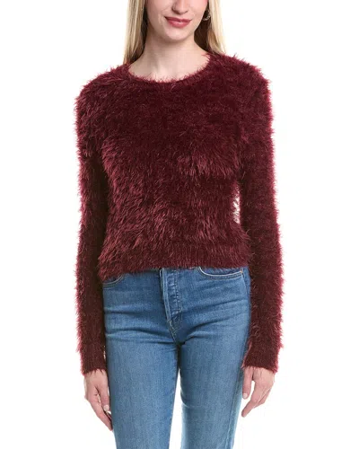 Autumn Cashmere Fluffy Cashmere-blend Sweater In Burgundy