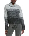 Autumn Cashmere Fluffy Gradient Cashmere Sweater In Black