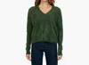Autumn Cashmere Fluffy V Sweater In Jungle In Multi