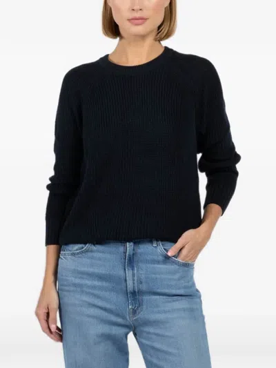 Autumn Cashmere Frayed Sweater In Blue