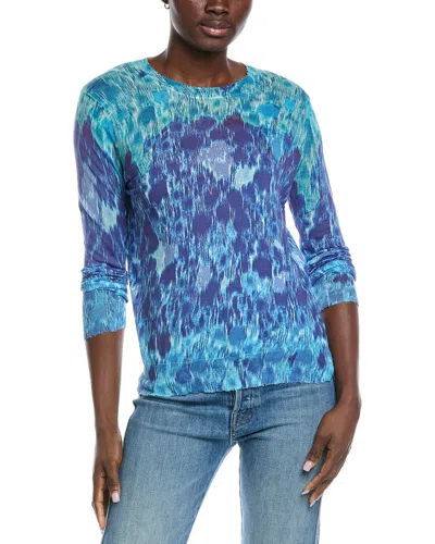 Autumn Cashmere Gradient Distressed Top In Black