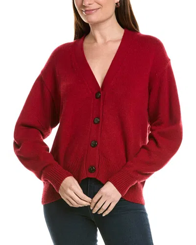 Autumn Cashmere Hi Lo Pleat Sleeve Cashmere-blend Cardigan In Multi