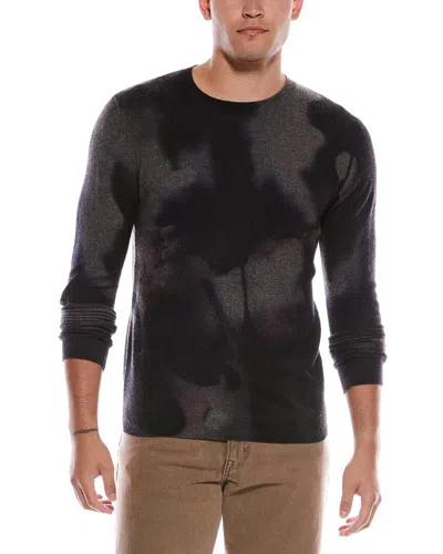 AUTUMN CASHMERE AUTUMN CASHMERE INK BLOTCH PRINT CASHMERE CREWNECK SWEATER