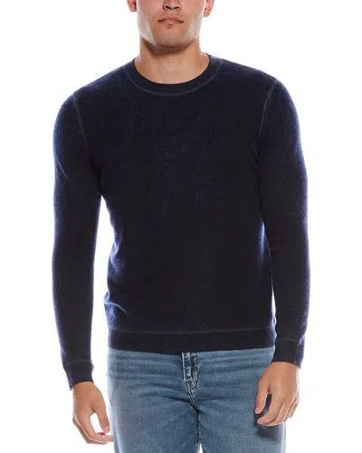 Autumn Cashmere Inked Cashmere Crewneck Sweater In Blue