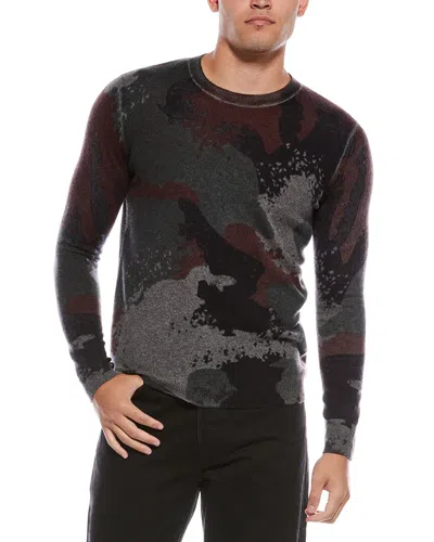 AUTUMN CASHMERE AUTUMN CASHMERE INKED CASHMERE CREWNECK SWEATER