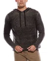 Autumn Cashmere Inked Wool & Cashmere-blend Hoodie In Black