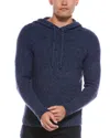 Autumn Cashmere Italian Boucle Hoodie In Blue