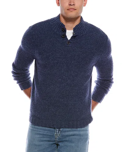 Autumn Cashmere Italian Boucle Pullover In Blue