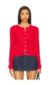 Autumn Cashmere Long Sleeve Mesh Cardigan