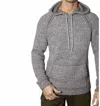 Autumn Cashmere Long Sleeve With Kangaroo Pockets Hoodie In Hazel/musk In Multi