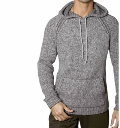 Autumn Cashmere Long Sleeve With Kangaroo Pockets Hoodie In Hazel/musk In Multi