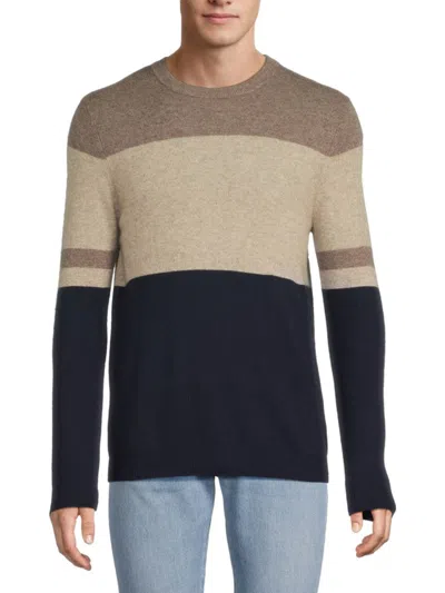 Autumn Cashmere Men's Merino Wool Blend Contemporary-fit Sweater In Brown
