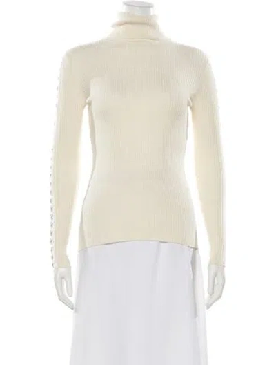 Pre-owned Autumn Cashmere Merino Wool Turtleneck Sweater In Neutral