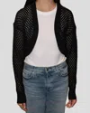 Autumn Cashmere Sequin Cashmere-blend Shrug In Black