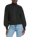 Autumn Cashmere Mock Neck Cashmere & Wool-blend Sweater In Green